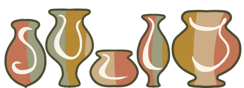 A set of pots with the letters S U L L Y in them.